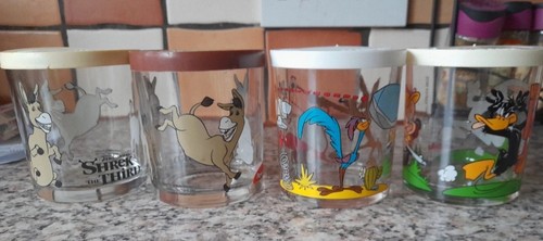 Vintage nutella glasses 2 - 4, glasses,